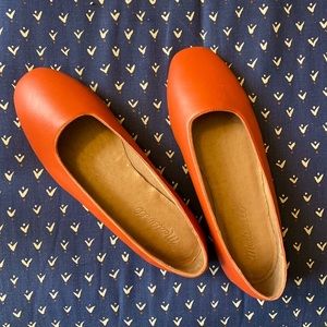 NWOT Madewell The Cory Flat, coral - never worn!